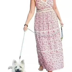 Soft Focus Women's Plus Size Floral Print Maxi Dress 26W